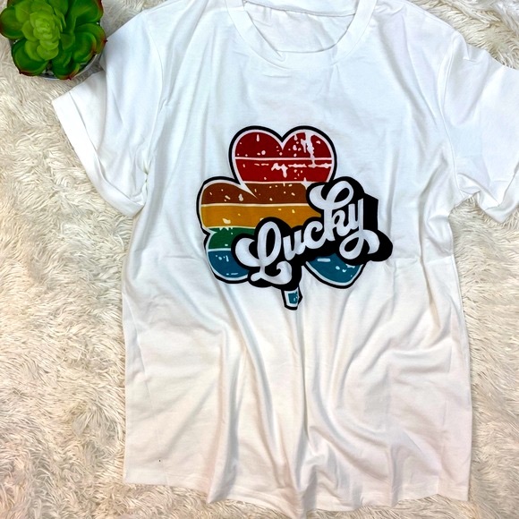 Lucky Shirt Sleeve Tee-Shirt - Picture 2 of 6